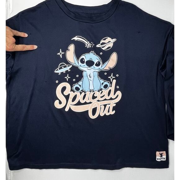Disney Stitch Poly blend Women's Long Sleeve Poly Blend size XL Pre-Owned fair - Picture 2 of 11